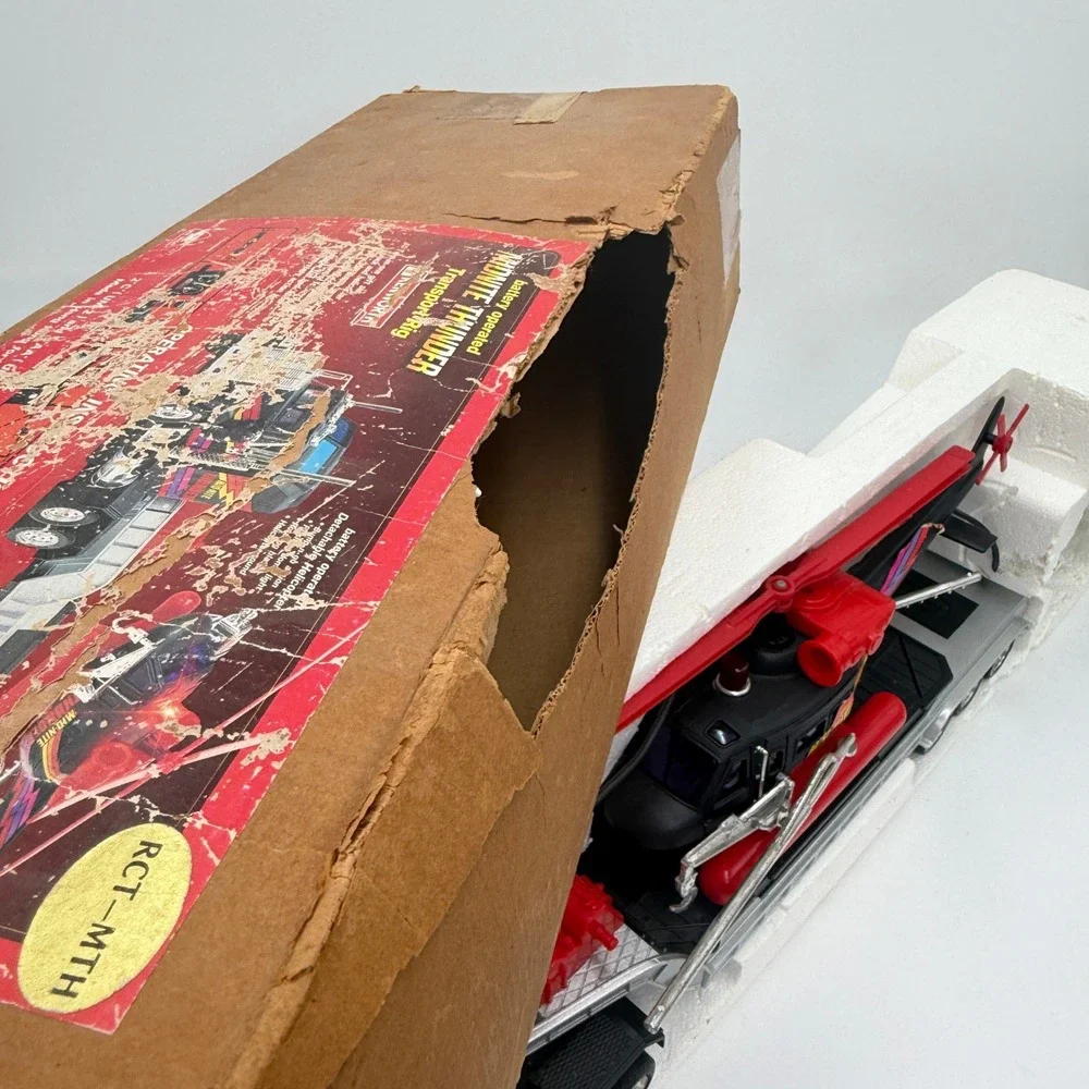 Bright Mid-Nite Thunder Transport Rig Large Black 1980s